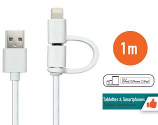 CABLE 2 EN 1 USB  opel